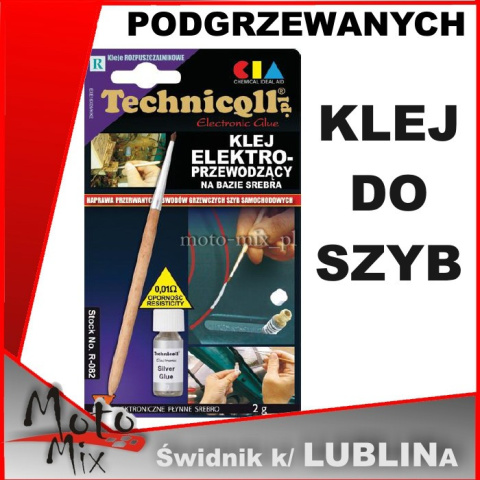 KLEJ ELEKTROPRZEWODZĄCY do podgrzewanych szyb KLEJ ELEKTROPRZEWODZĄCY do podgrzewanych szyb