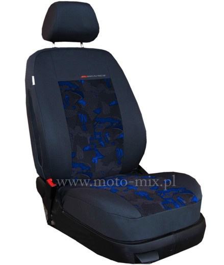 Pokrowce samochodowe ELEGANCE welur 80% niebieskie UN Pokrowce samochodowe ELEGANCE welur 80% niebieskie UN