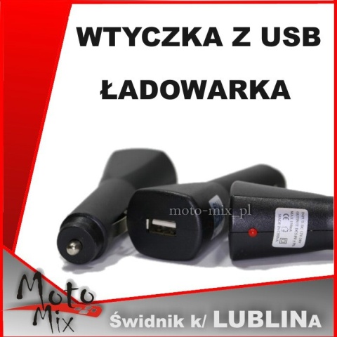Wtyczka do gniazda zapalniczki USB ładowarki Wtyczka do gniazda zapalniczki USB ładowarki