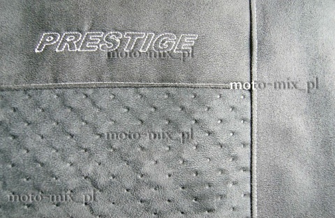 Pokrowce samochodowe UNIWERSALNE - PRESTIGE alcantara 100% - popiel - rozmiar A