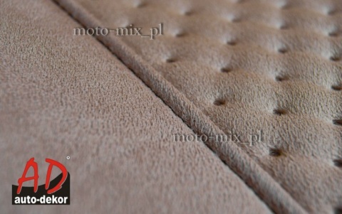 Pokrowce samochodowe UNIWERSALNE - PRESTIGE alcantara 100% BEŻ