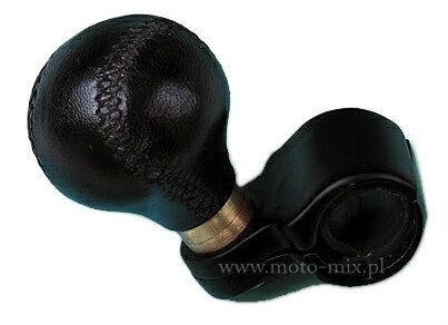 Gałka na kierownicę skórzana LAMPA skóra