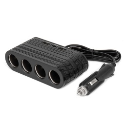 Rozgałęziacz rozdzielacz gniazda zapalniczki z ładowarką 2x USB-A 1x USB-C 12V 24V 120W 80cm