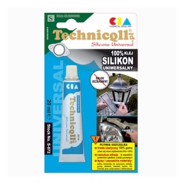 Silikon uniwersalny 120°C bezbarwny Technicqll 20ml