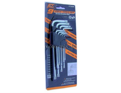 Zestaw kluczy STAR imbusowych torx 9szt gwiazdka Zestaw kluczy STAR imbusowych torx 9szt gwiazdka