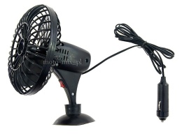 Wentylator wiatrak samochodowy z przyssawką miniFAN 12V