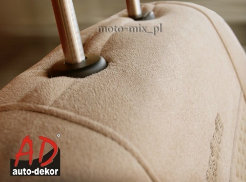 Pokrowce samochodowe - PRESTIGE alcantara 100% czarne