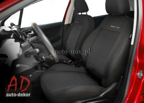 Pokrowce samochodowe PRZÓD - ELEGANCE welur 80% popiel 4 UN